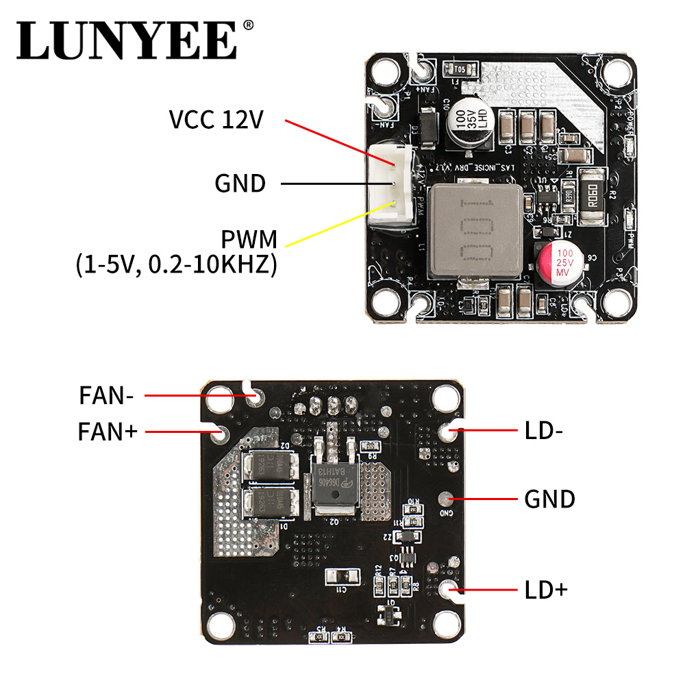 Industrial Acrylic Laser Cutter - 10W 12V 24V Laser Driver Board