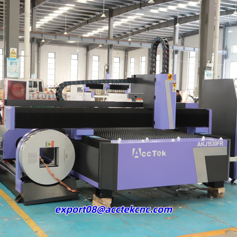 Industrial Laser Price - Goedkope vezellaser snijmachine met draaibare portaalconstructie,