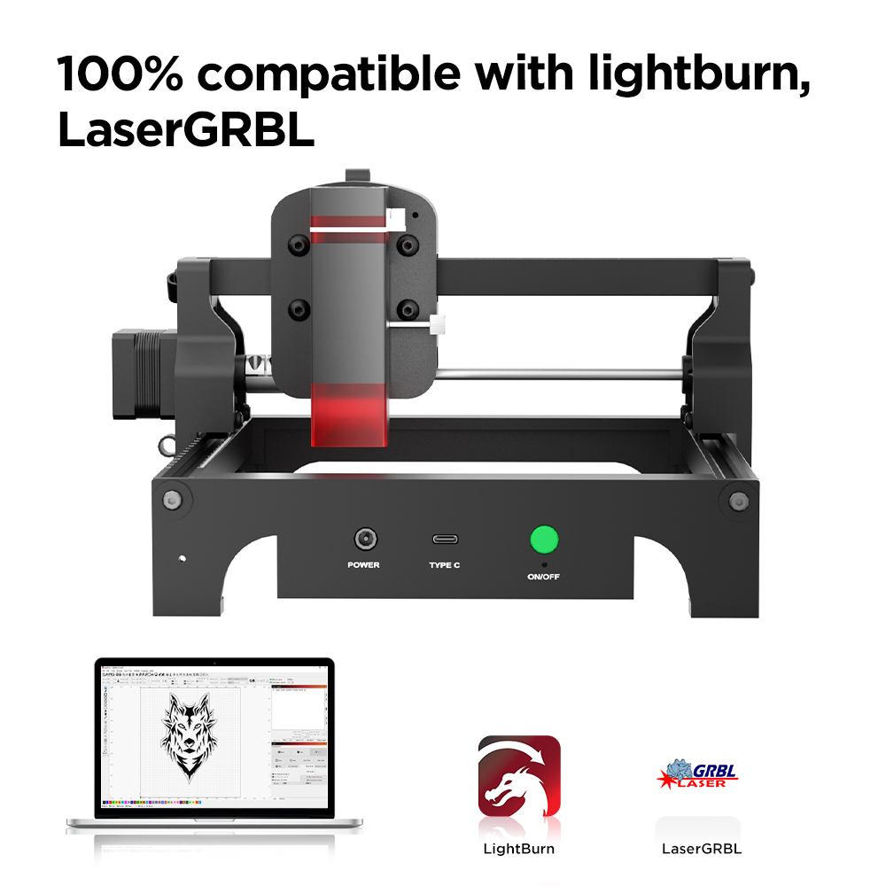 Industrial Acrylic Laser Cutter - 5.5W Mini Laser Graveerfrees ACMER S1