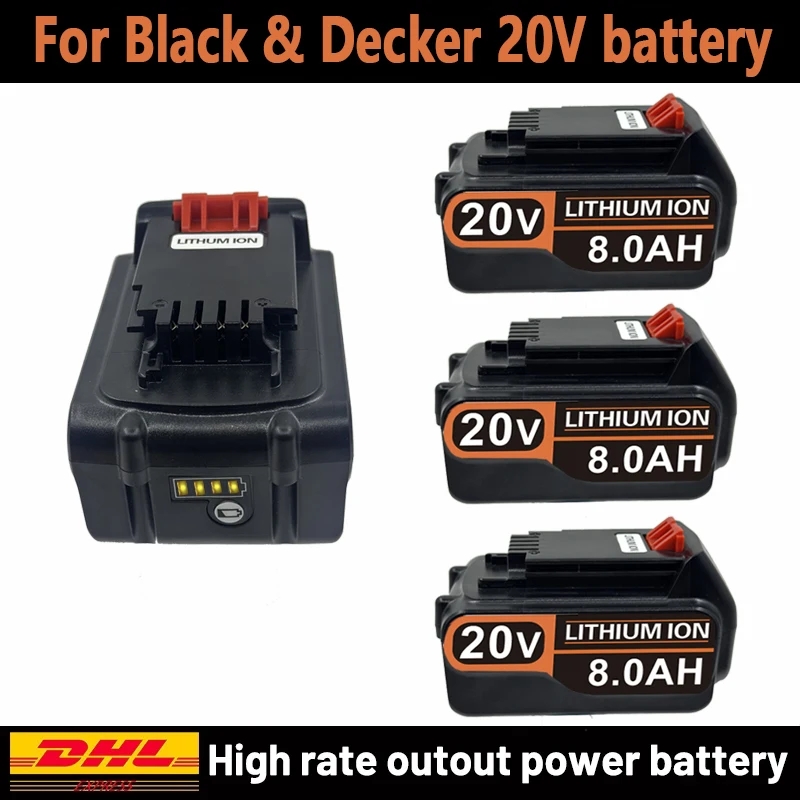 Black+Decker Tool 20V Max - 18V 3.0Ah 4.0Ah BL2018 Vervanging voor