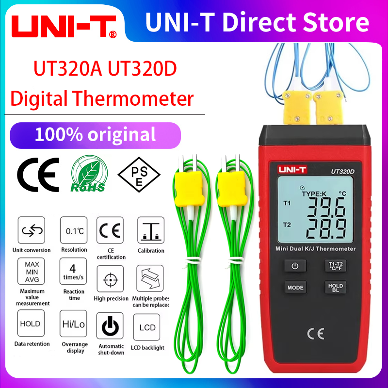 Industrial Laser Thermometer - UNI-T UT320A UT320D Digitale Thermometer Mini