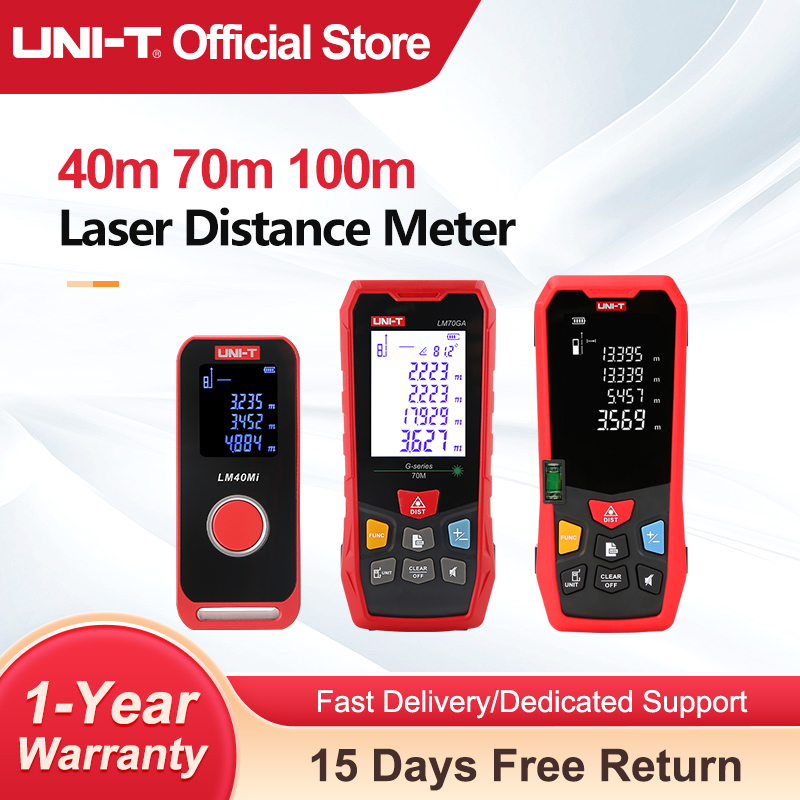 Industrial Laser Distance Sensor - UNI-T Laser-afstandsmeter 40m 60m 70m 100m