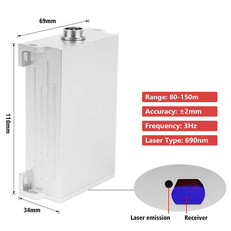 IP67 waterdichte 20Hz laserafs - Industrial Laser Distance Sensor recensie en prijs