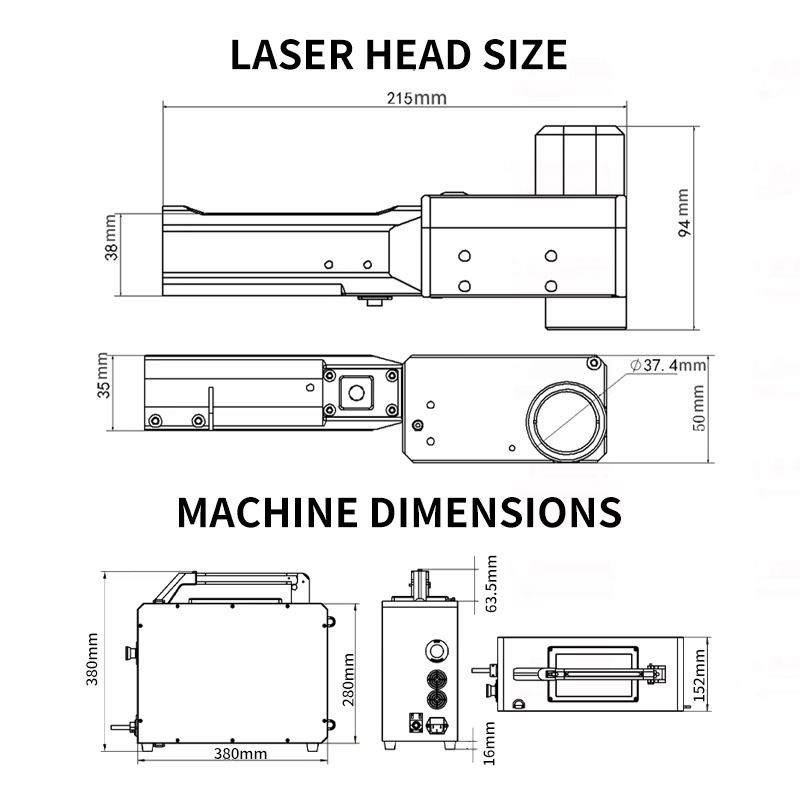 Draagbare rugzakmodel handlase - Industrial Laser Cleaner recensie en prijs