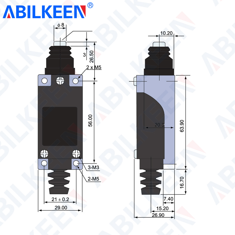 ABILKEEN KZ-8111 Push Plunger  - Limit Switch Cnc recensie en prijs