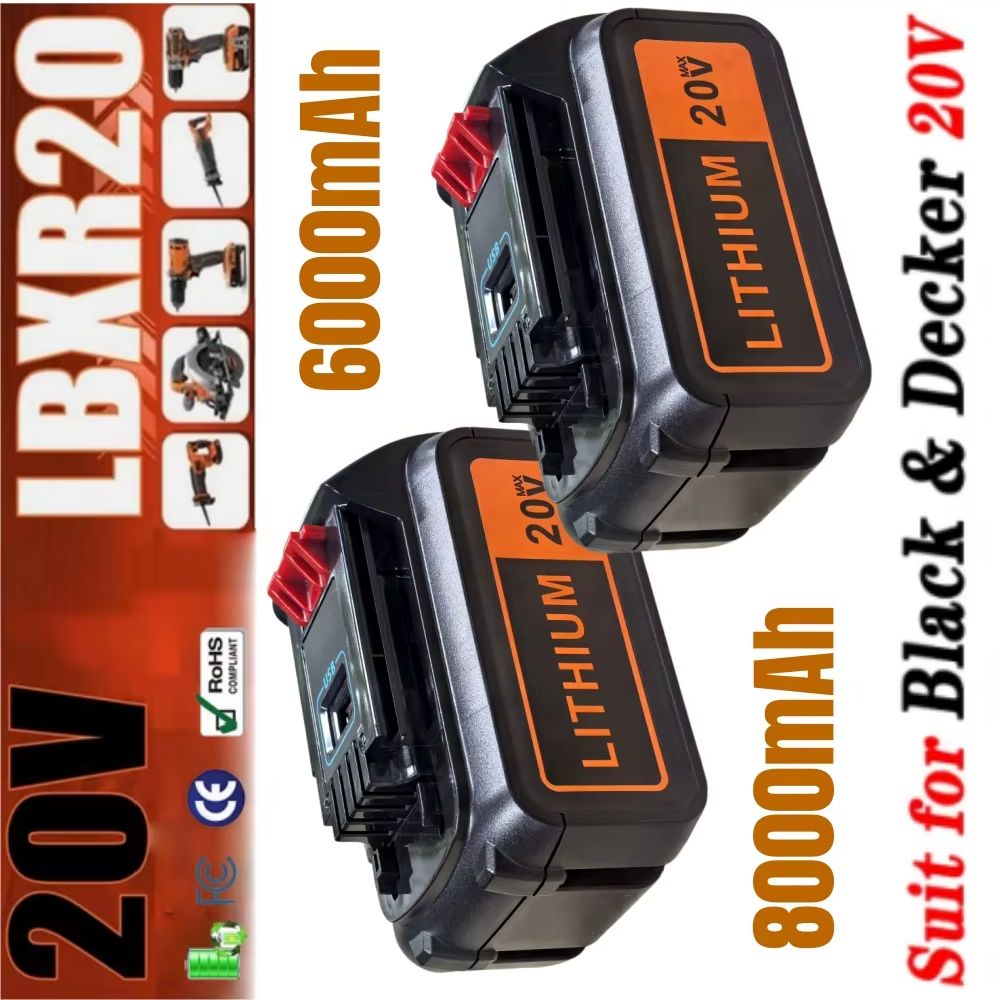 8Ah Vervangende batterij met h - Black+Decker Tool 20V Max recensie en prijs