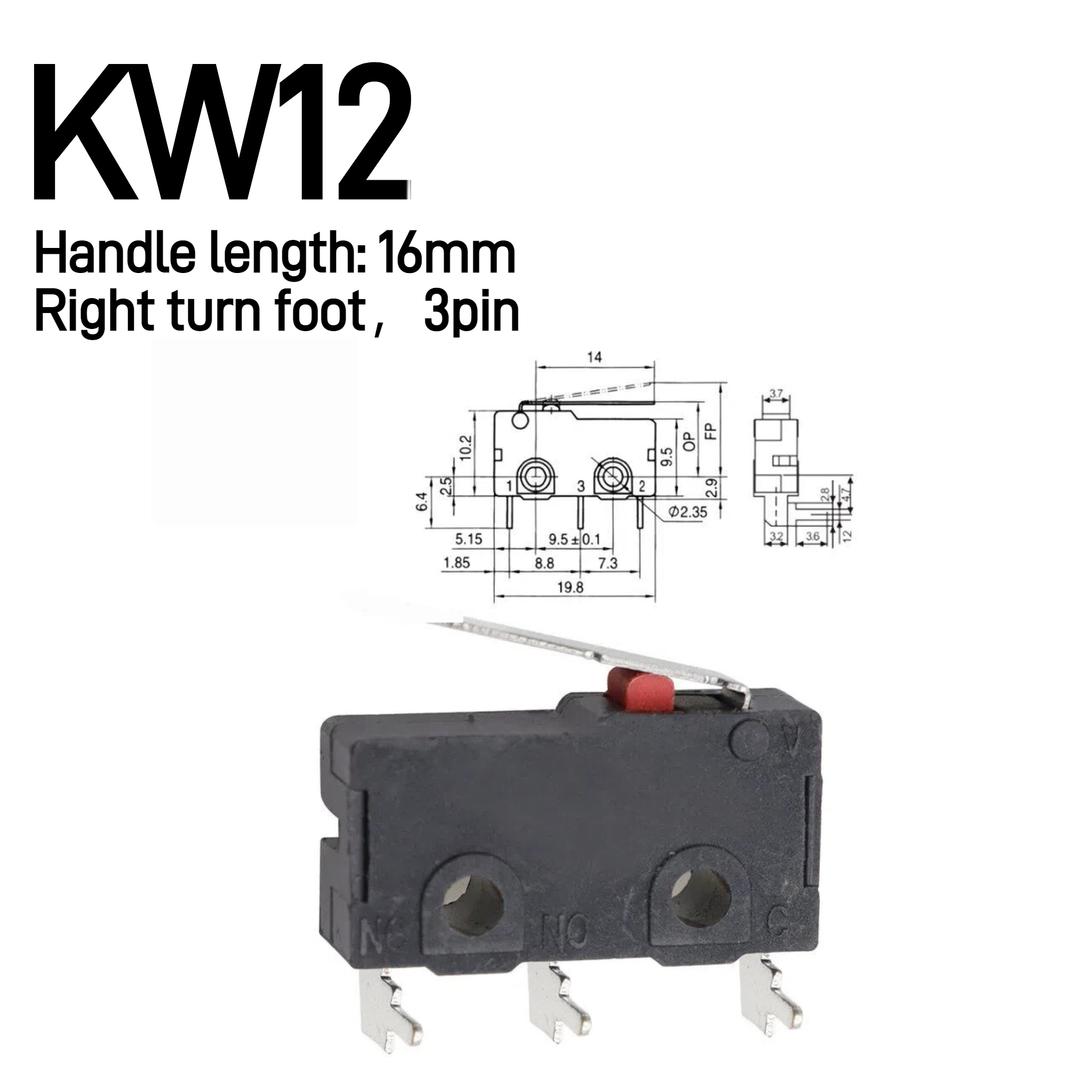 5-10-30pcs 5A 125V250V KW12 Re - Limit Switch Cnc recensie en prijs
