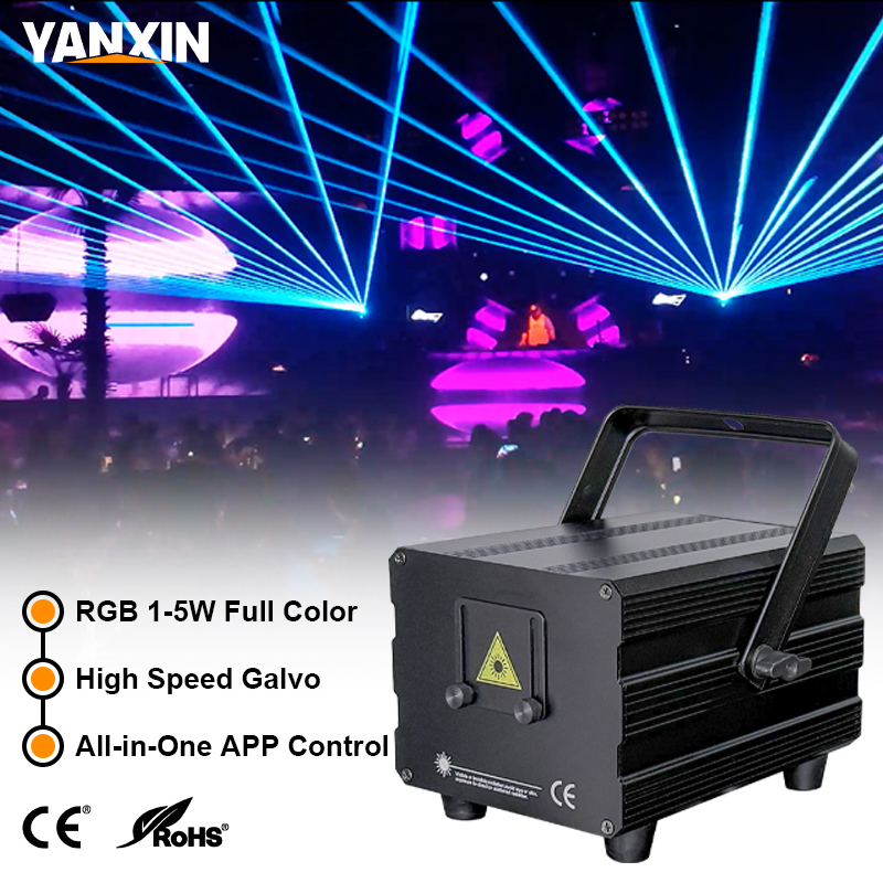 5W RGB Animatie Laserlicht 2W  - Industrial Laser Projector recensie en prijs