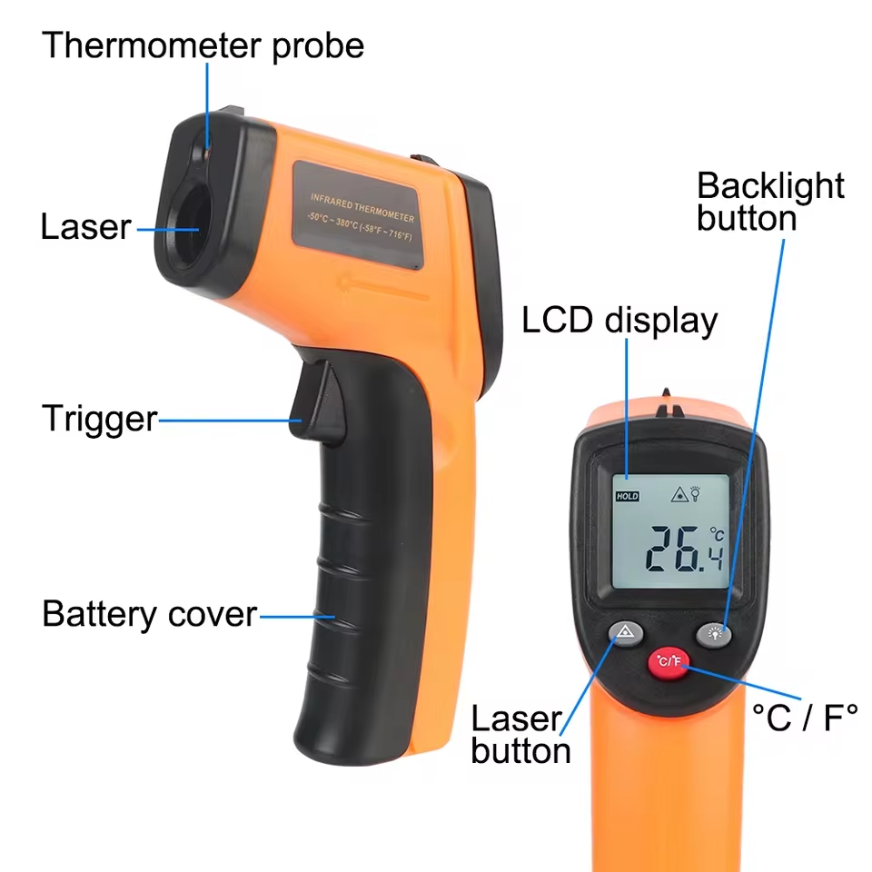 Nieuw T600 T600A digitaal infr - Industrial Laser Thermometer recensie en prijs