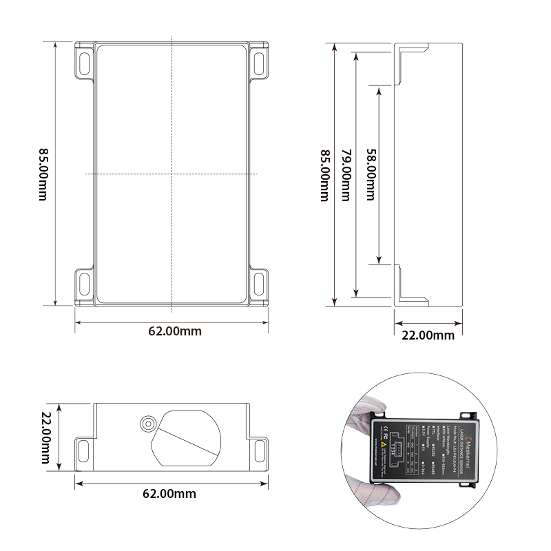 Nieuwe Aanwinst LDJ-P4 Alumini - Industrial Laser Distance Sensor recensie en prijs