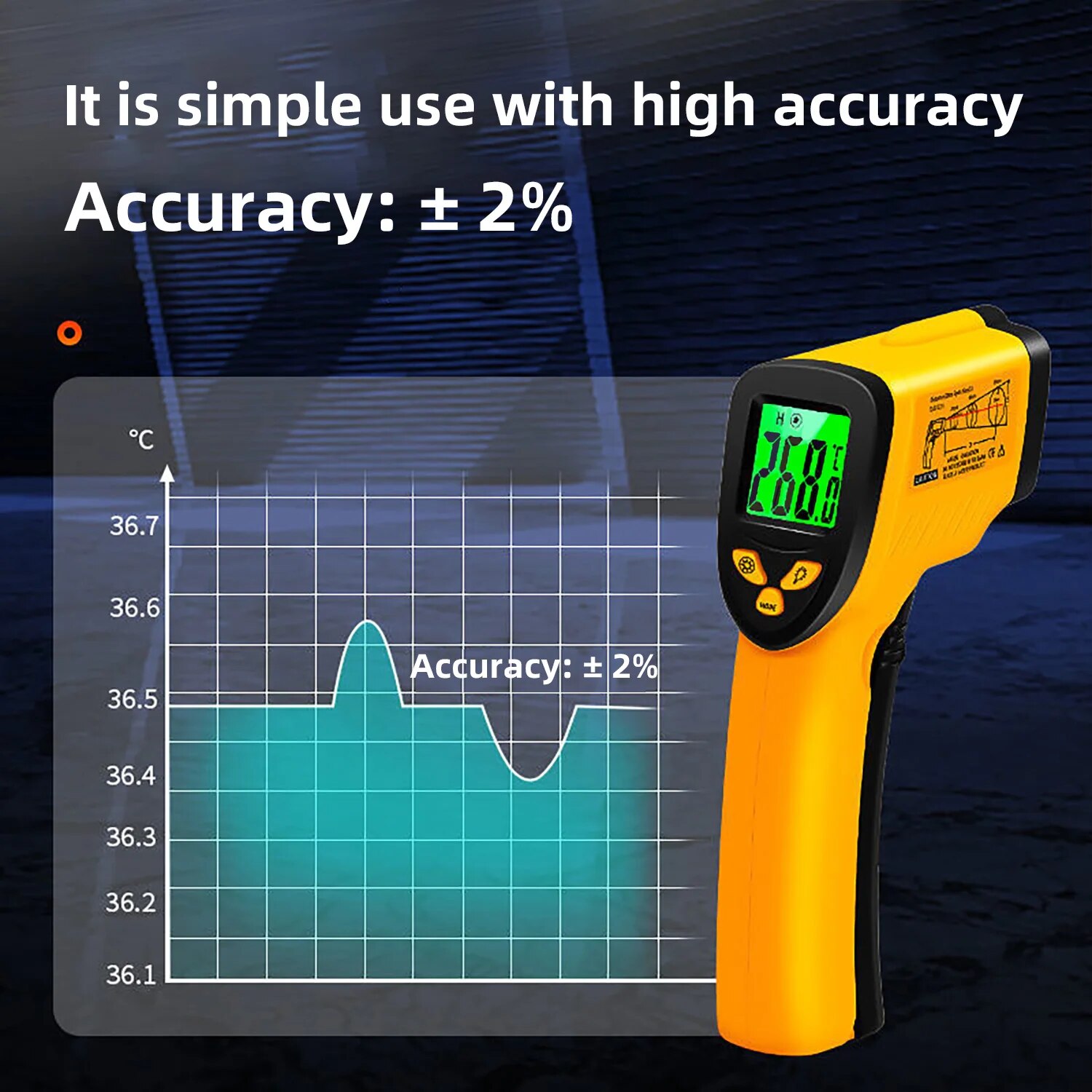 Digitale Infraroodthermometer- - Industrial Laser Thermometer recensie en prijs