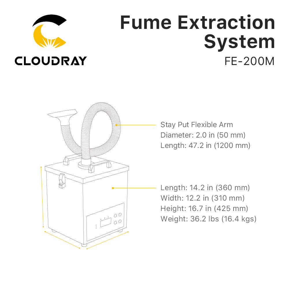 Cloudray Rookafzuigsysteem FE- - Industrial Laser Cutting Machine recensie en prijs